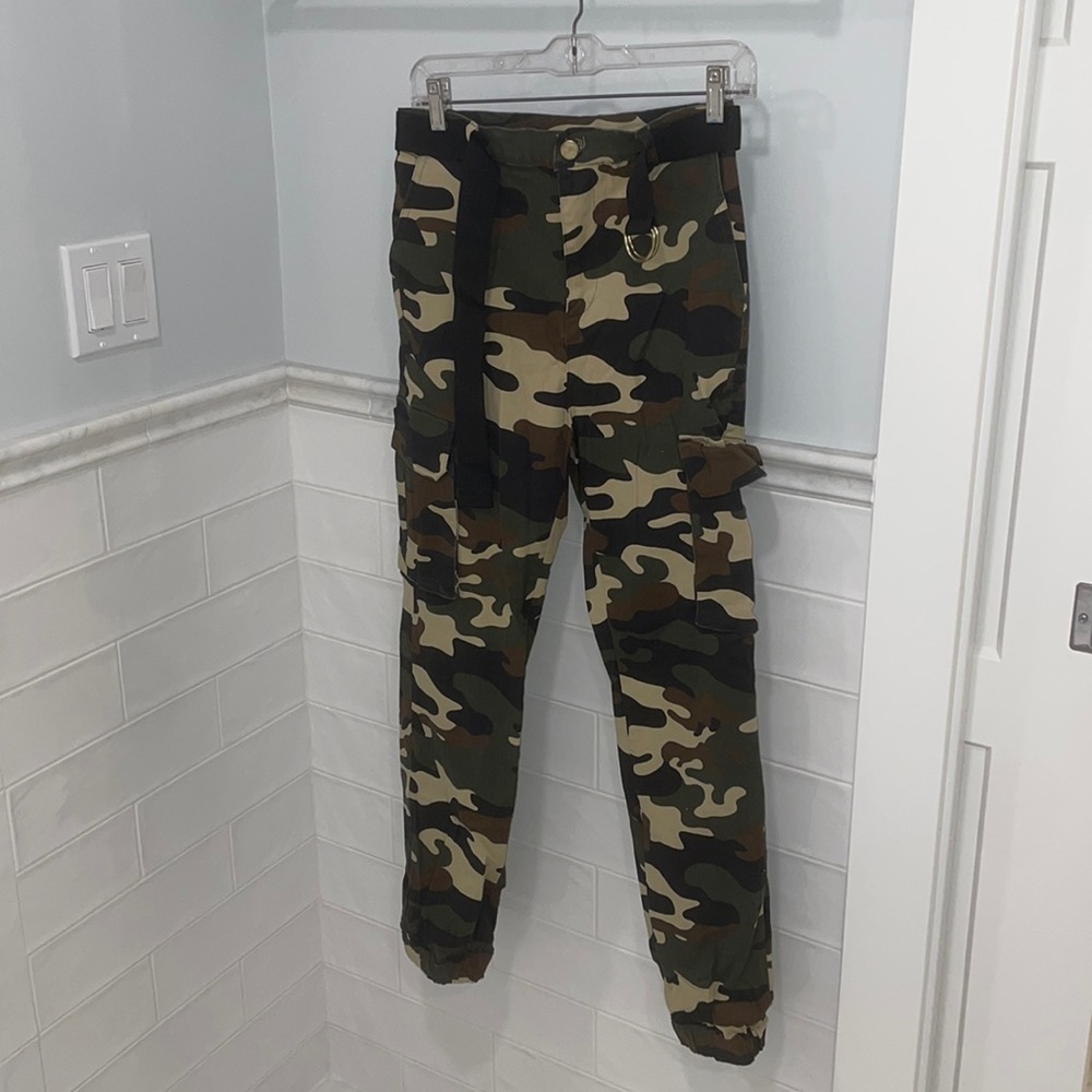 Camo cargo pants
